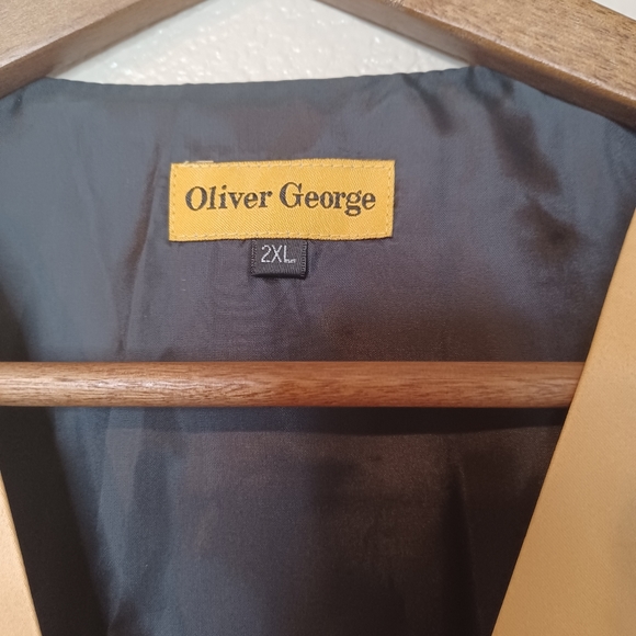 NWOT Oliver George Gold Black Vest Size 2X - Picture 4 of 13